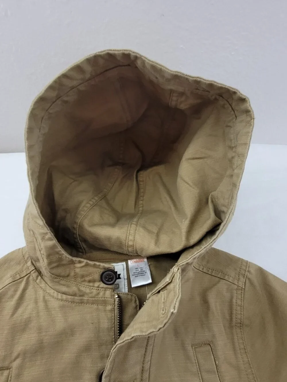 Sturdy Canvas Hooded Jacket Kids Large 10-12 Utility Barn Chore Coat by Gymboree